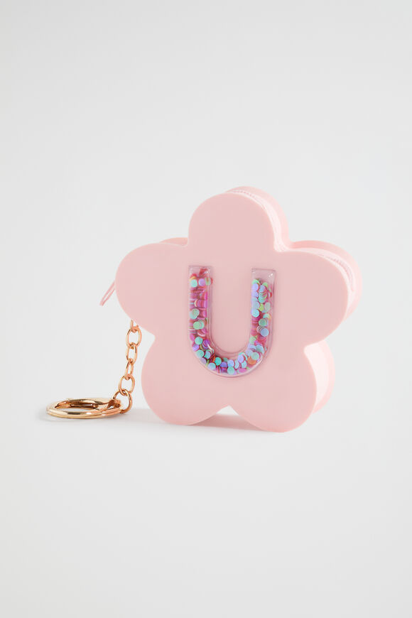 Silicone Initial Keyring  U  hi-res