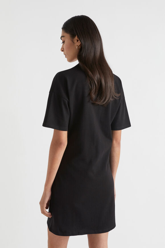 Polo Tee Dress  Black  hi-res