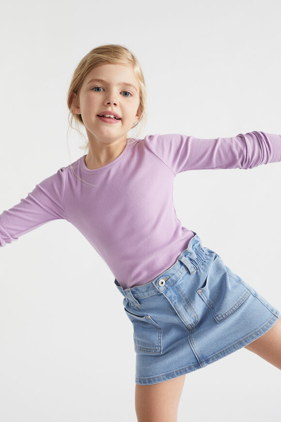 Core Rib Tee  Lilac  hi-res