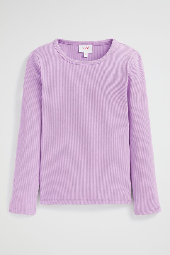 Core Rib Tee  Lilac  hi-res