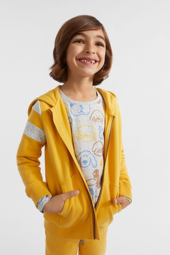 Spliced Hoodie  Wattle  hi-res