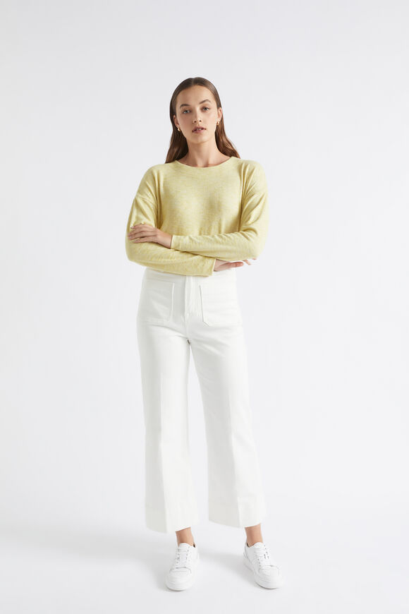 Supersoft Curve Hem Top  Soft Butter Marle  hi-res