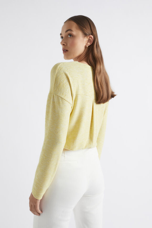 Supersoft Curve Hem Top  Soft Butter Marle  hi-res