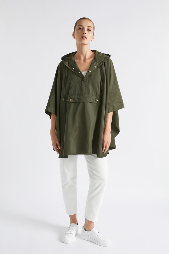Packable Rain Poncho  Dark Fern  hi-res