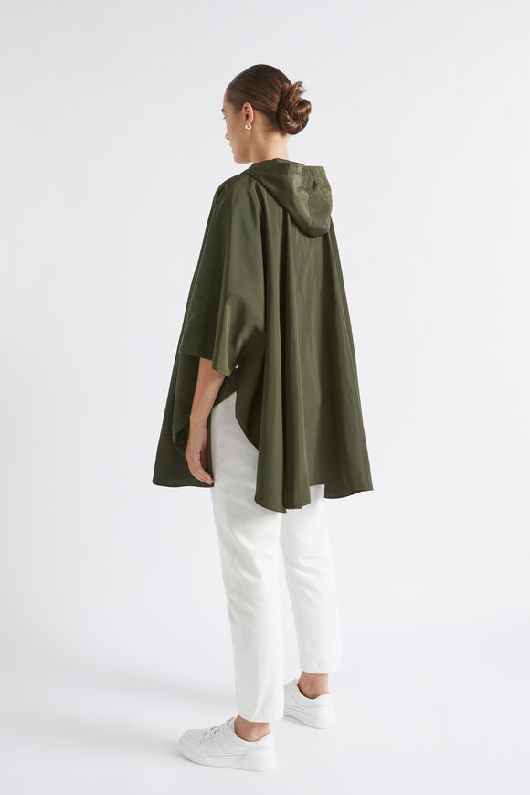 Packable Rain Poncho  Dark Fern  hi-res