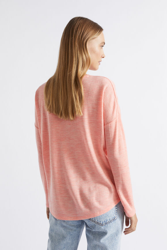 Babywool Curve Hem Top  Pale Peony Marle  hi-res