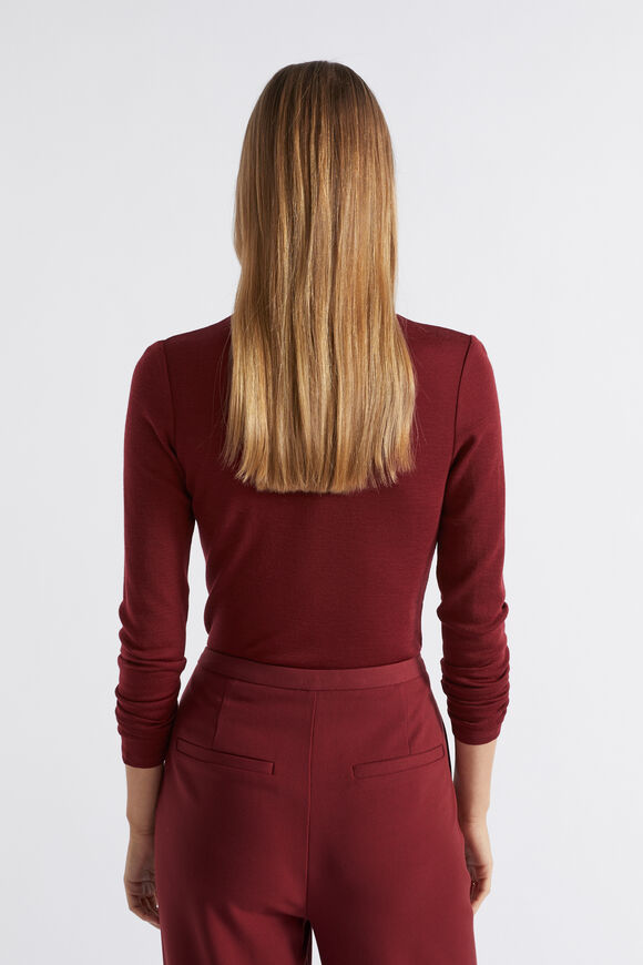 Babywool Roll Neck Top  Sangria  hi-res