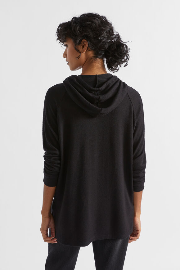 Supersoft Raglan Hoodie  Black  hi-res