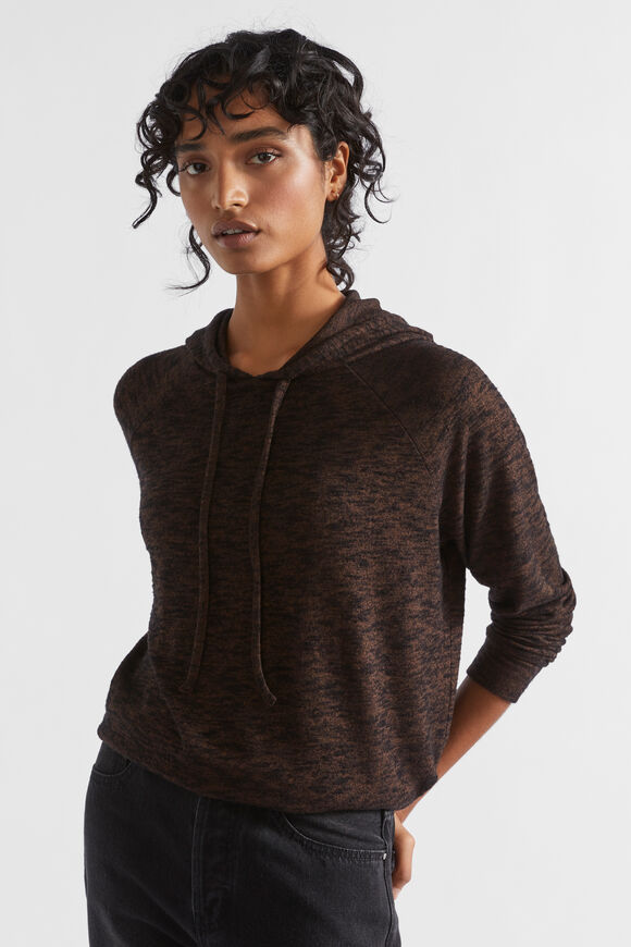 Supersoft Raglan Hoodie  Hot Chocolate Marle  hi-res