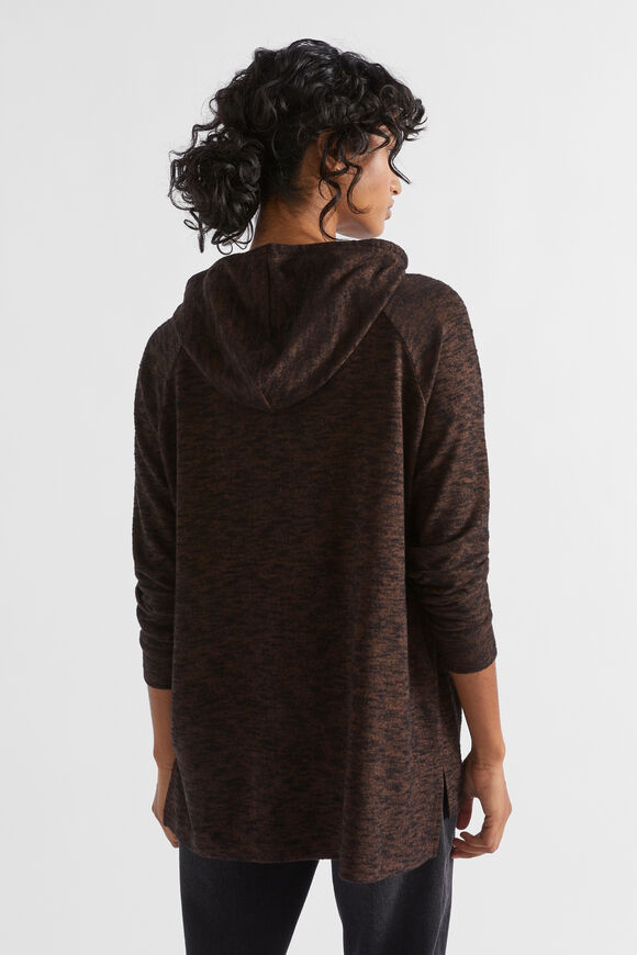 Supersoft Raglan Hoodie  Hot Chocolate Marle  hi-res