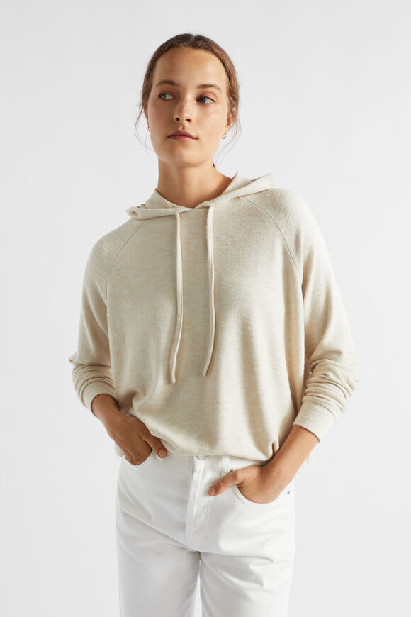 Supersoft Raglan Hoodie  Vanilla Cream Marle  hi-res