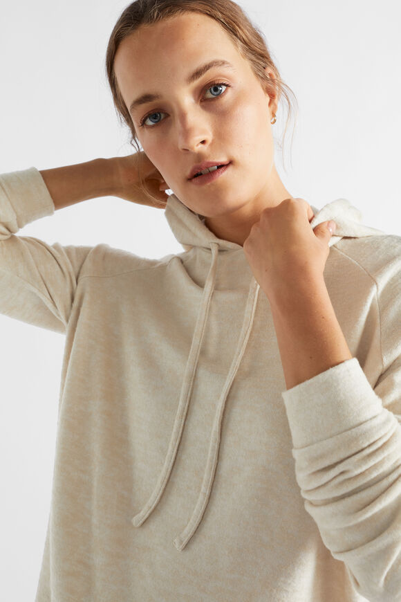 Supersoft Raglan Hoodie  Vanilla Cream Marle  hi-res