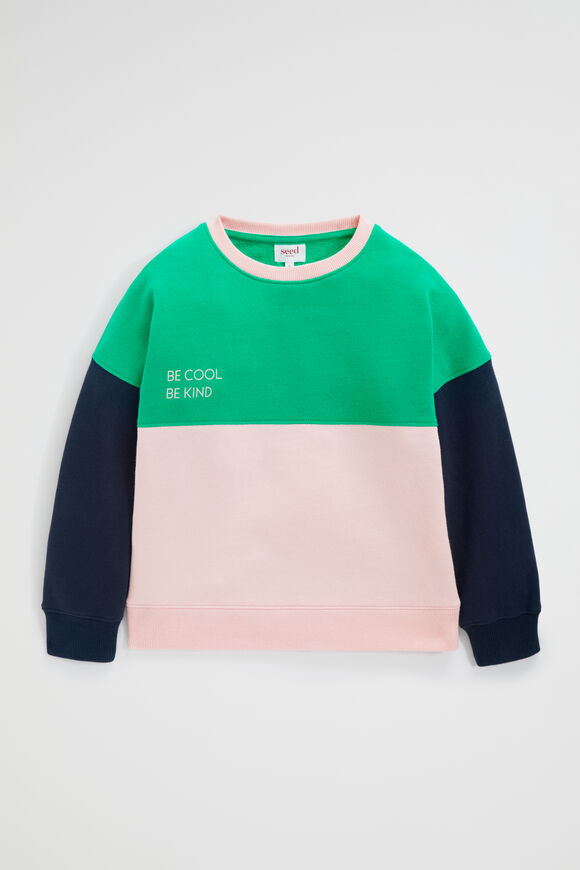 Be Cool Be Kind Sweat  Pea Green  hi-res