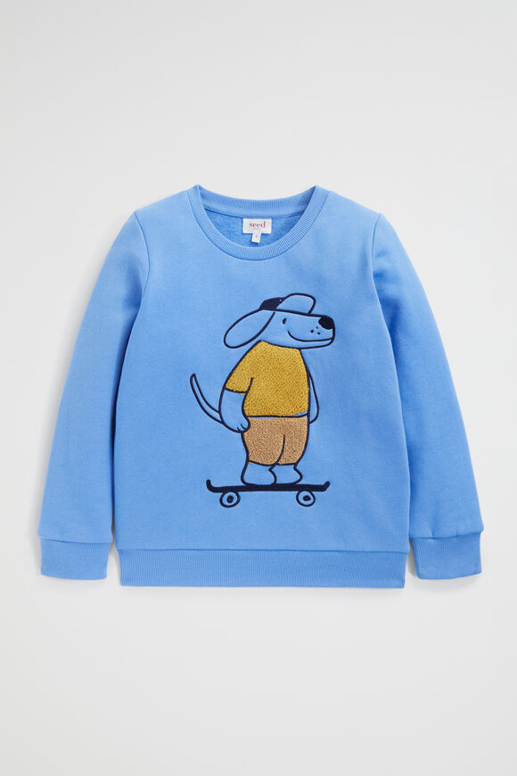 Skating Dog Sweat  Blue Sky  hi-res
