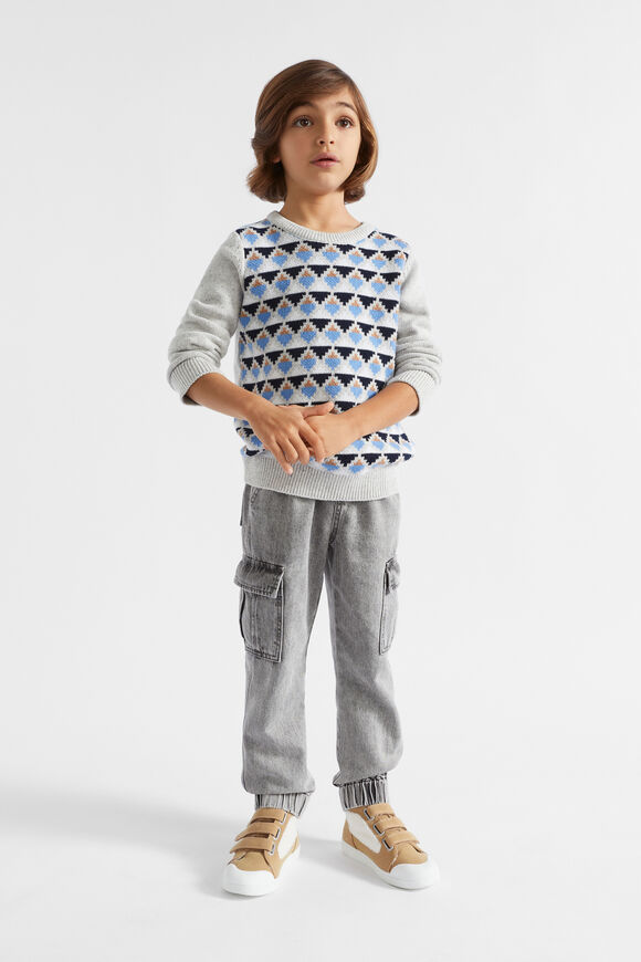 Geo Knit  Cloudy Marle  hi-res