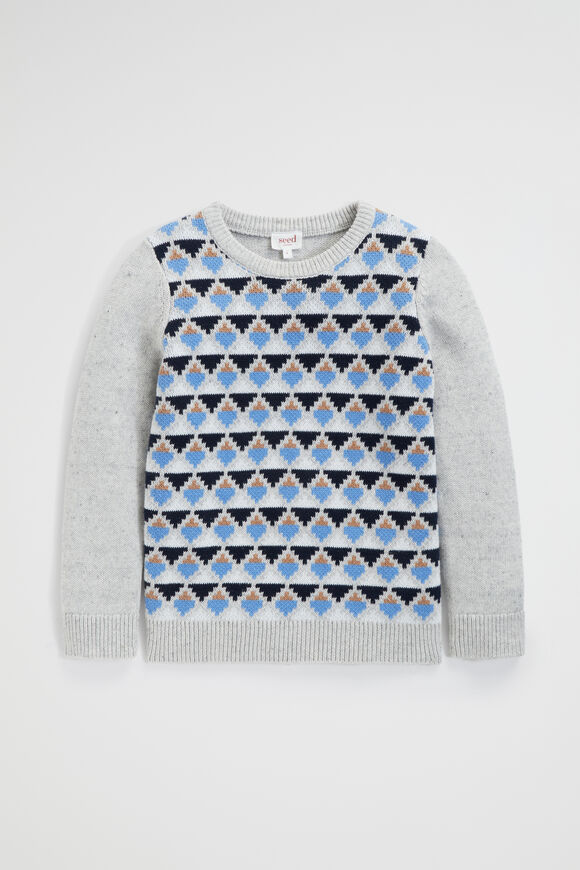 Geo Knit  Cloudy Marle  hi-res