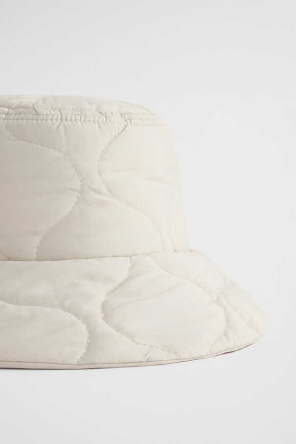 Quilted Bucket Hat  Vanilla Cream  hi-res