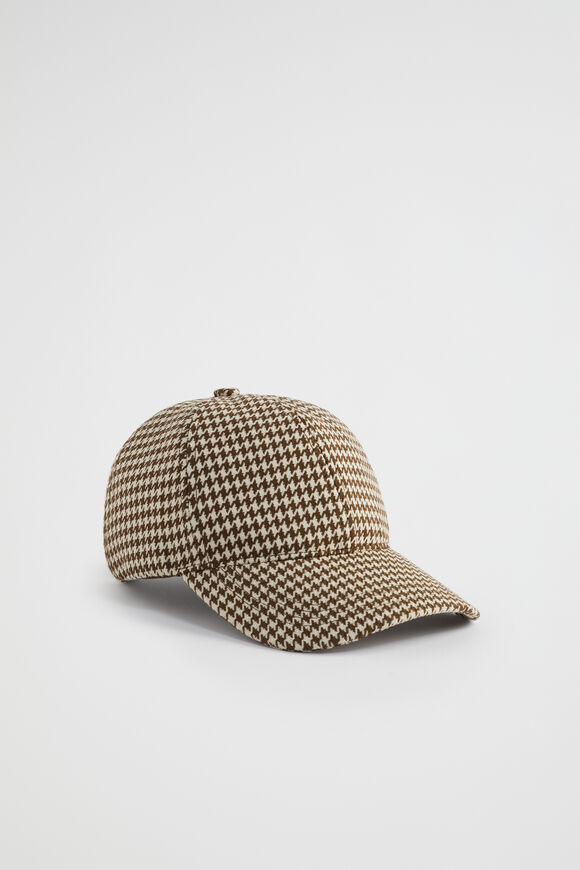 Houndstooth Cap  Hot Chocolate Houndstooth  hi-res