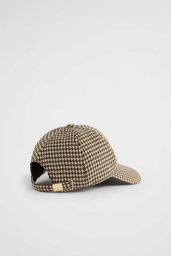 Houndstooth Cap  Hot Chocolate Houndstooth  hi-res