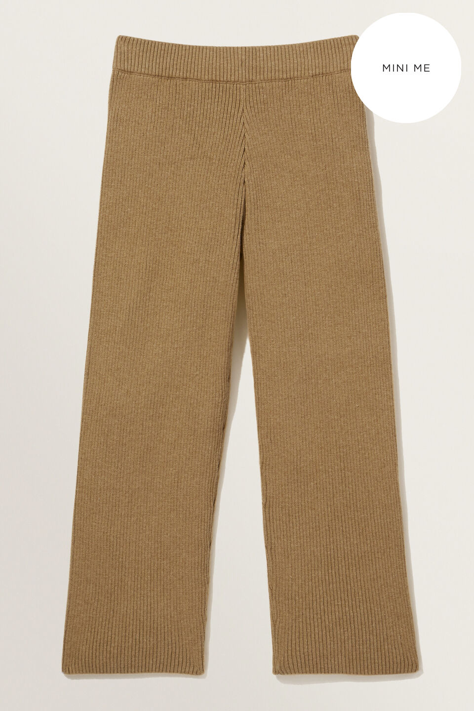 Mini Me Rib Knit Pant  Honey Dew Marle