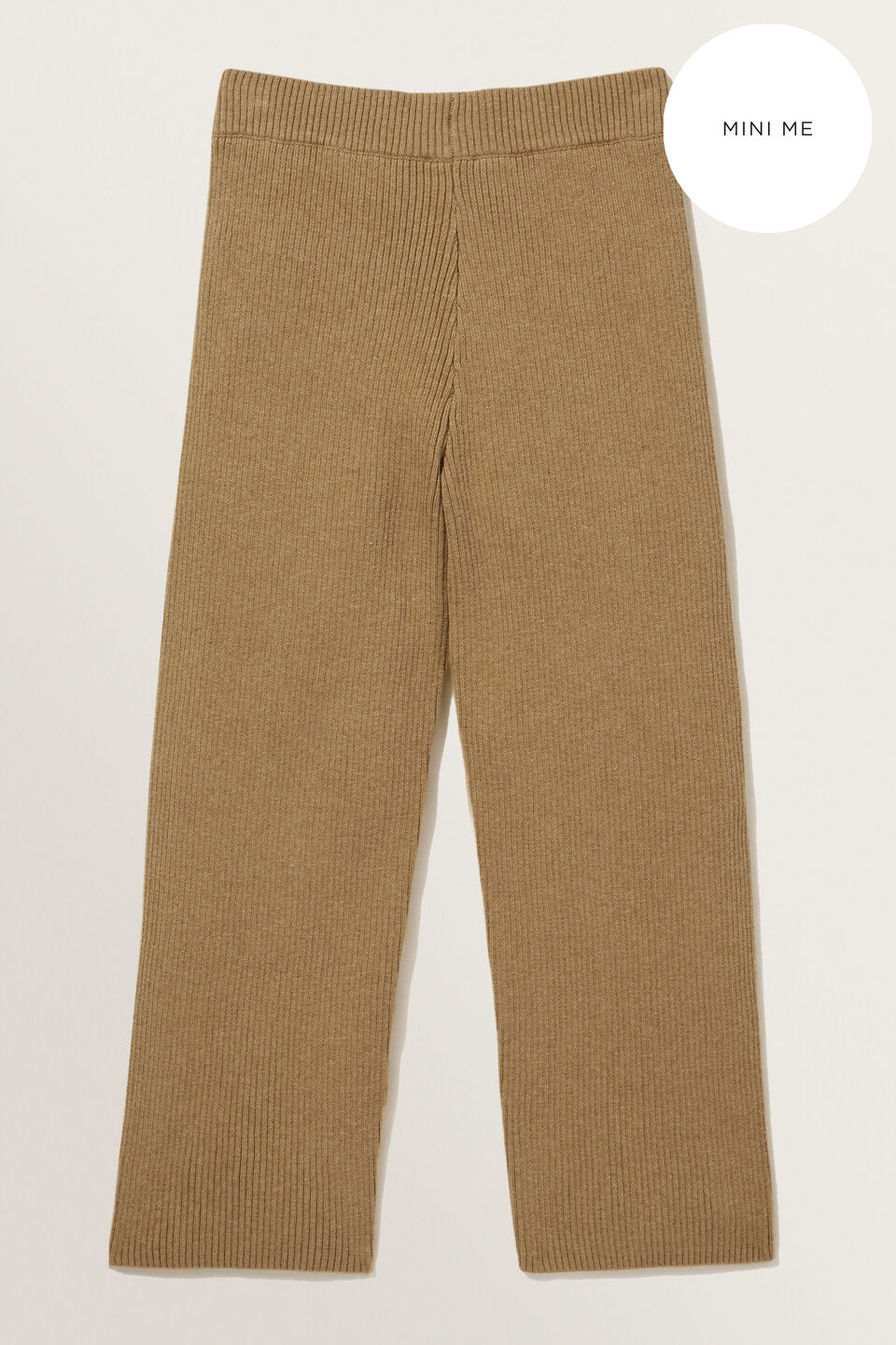 Mini Me Rib Knit Pant  Honey Dew Marle