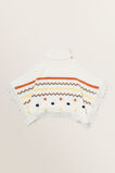 Fair Isle Bobble Poncho  Multi  hi-res