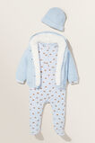 Mushroom Henley Jumpsuit  Powder Blue  hi-res