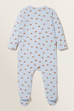 Mushroom Henley Jumpsuit  Powder Blue  hi-res