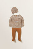 Knitted Raglan Bunny Sweater  Multi  hi-res