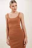 Crepe Knit Top  Burnt Bronze  hi-res