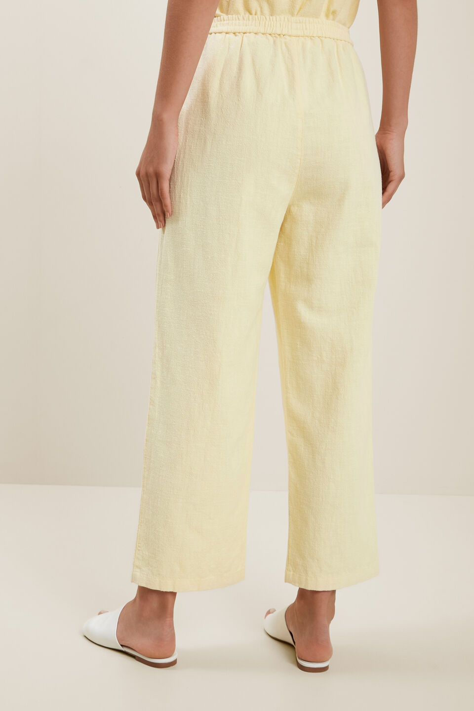 Textured Relaxed Pant  Limocello