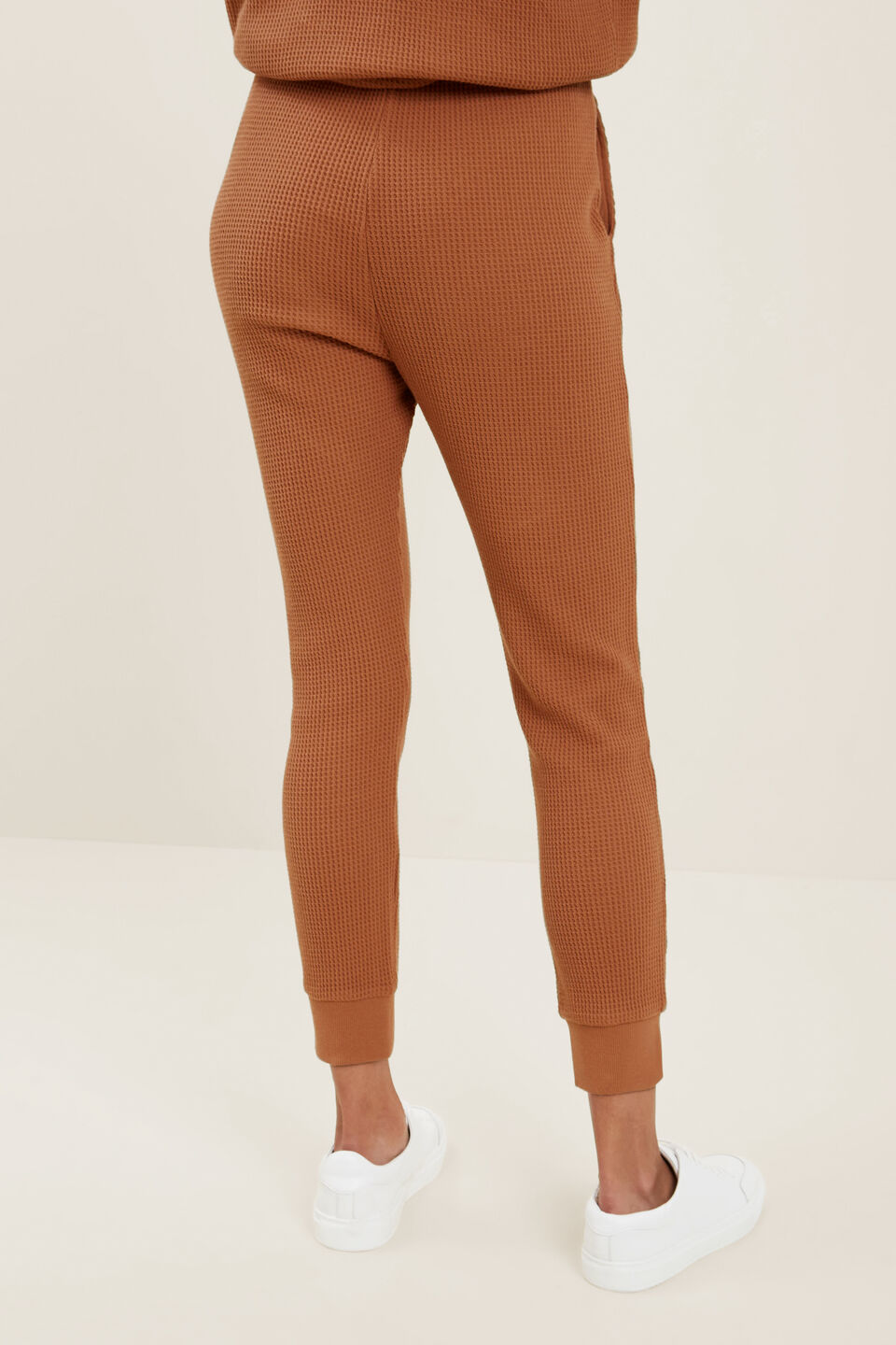 Waffle Trackpant  Burnt Bronze