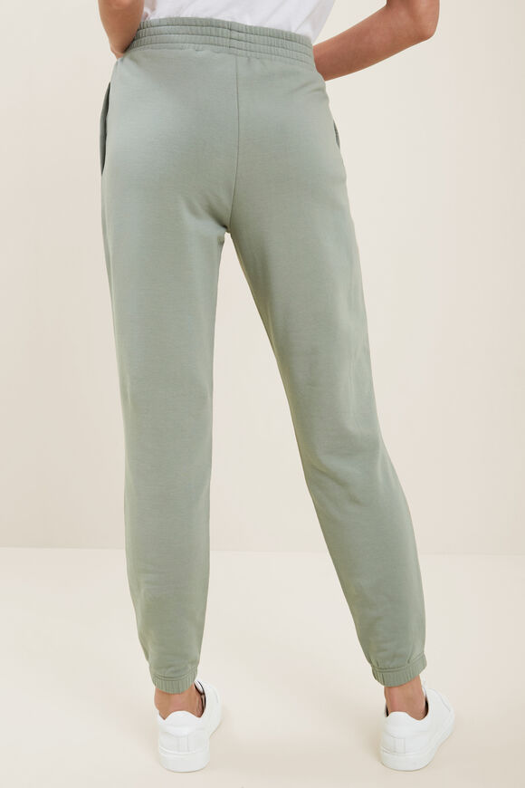Shirred Terry Jogger  Deep Pine  hi-res