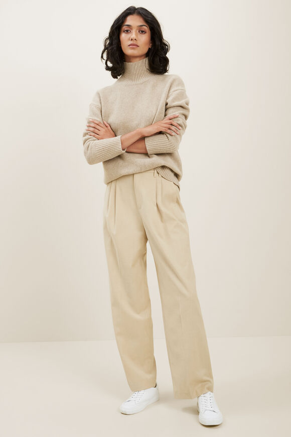 Twill Tailored Pant  Champagne Beige  hi-res