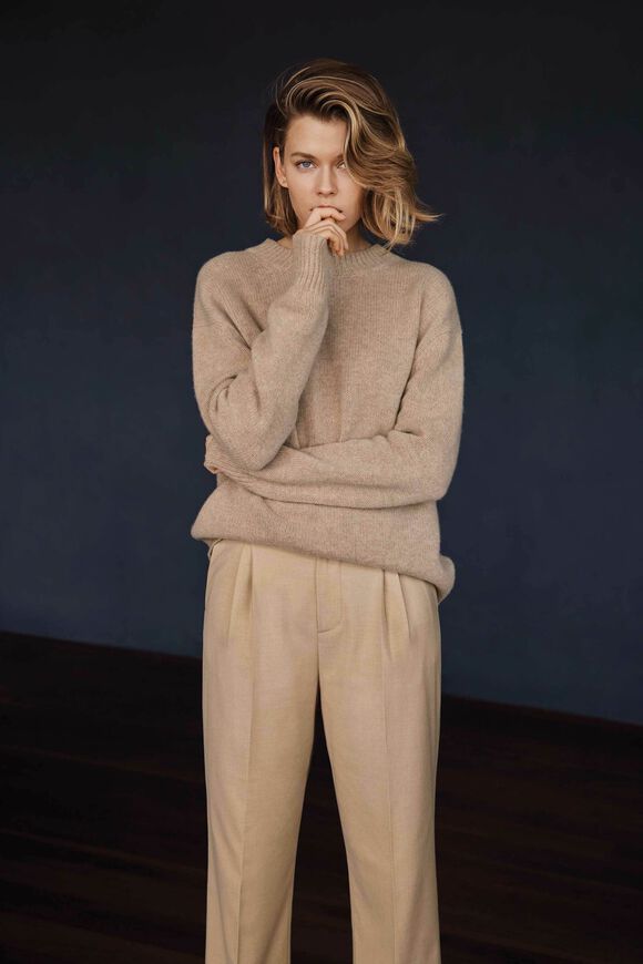 Twill Tailored Pant  Champagne Beige  hi-res