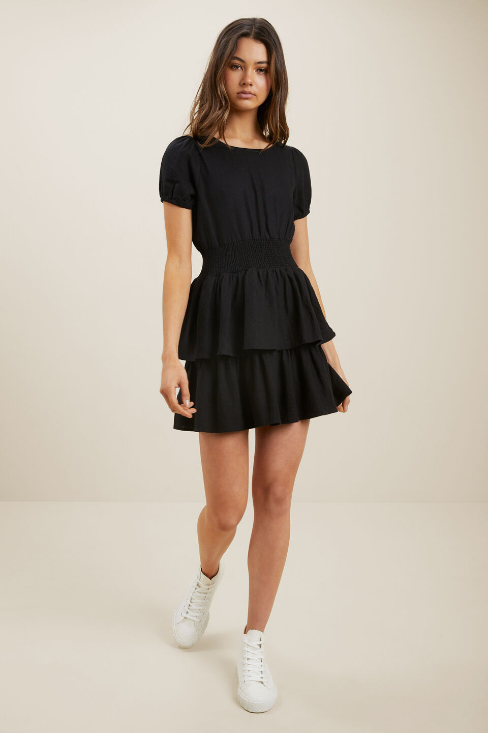 Linen Dress  Black