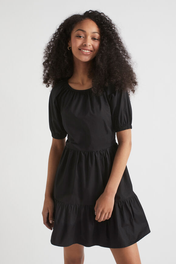 Poplin Dress  Black  hi-res