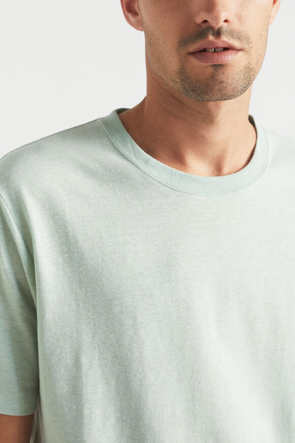 Mens Linen Tee  Sea Mist  hi-res