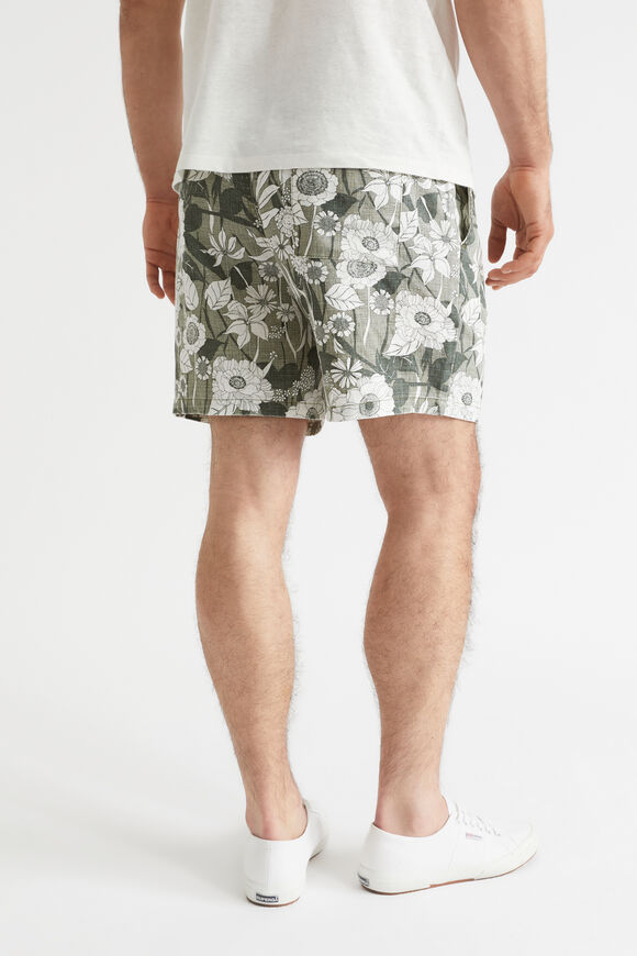 Mens Linen Short  Eucalyptus  hi-res