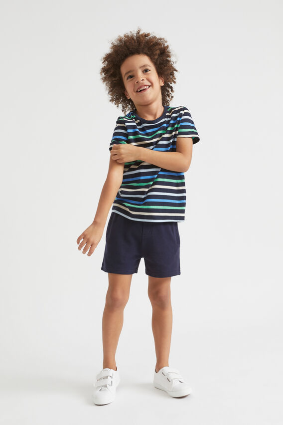 Logo Track Short  Midnight Blue  hi-res
