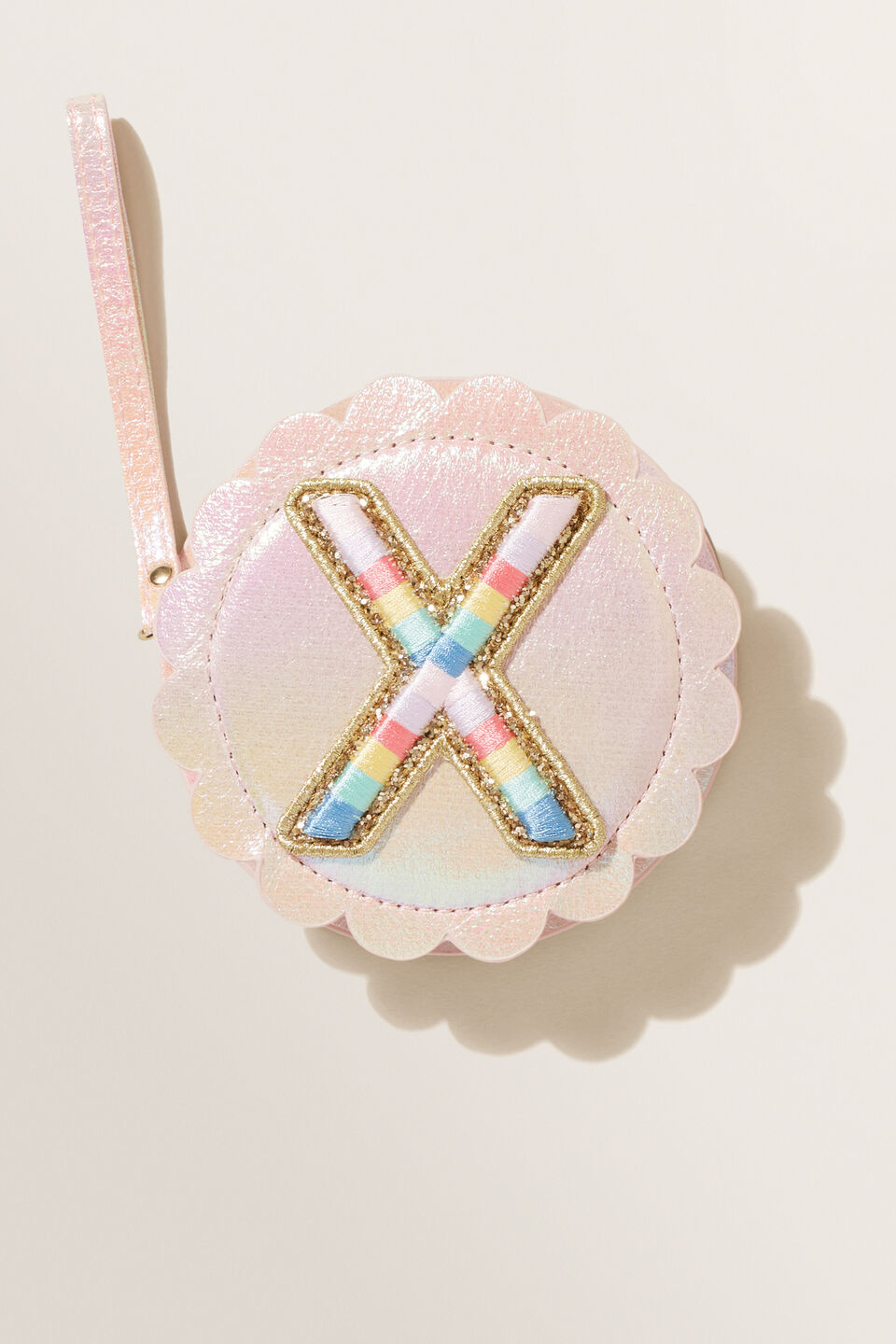 Rainbow Initial Purse  X