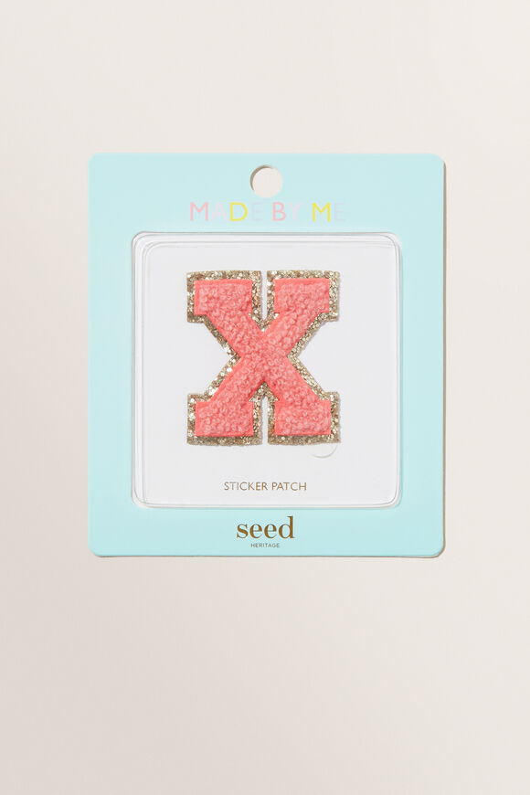 Made By Me Glitter Initial Patch  X  hi-res