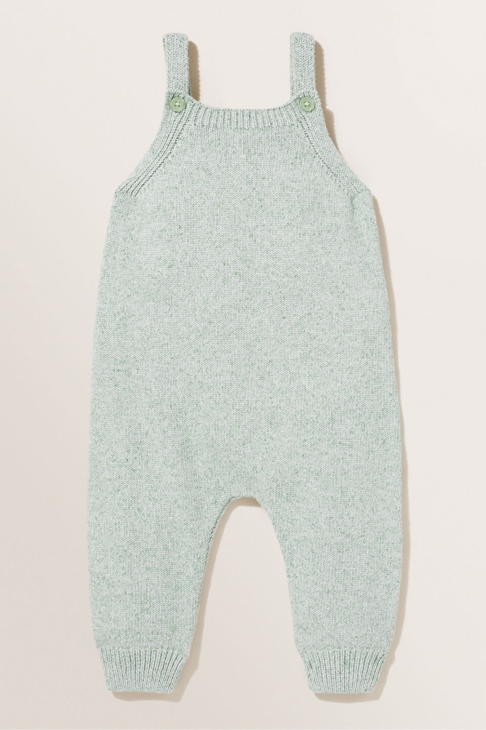 Knitted Overall  Snap Pea