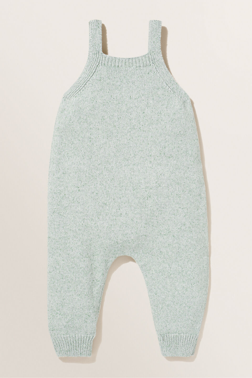 Knitted Overall  Snap Pea