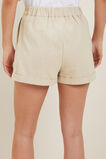 Button Front Short  Sandstone Beige  hi-res