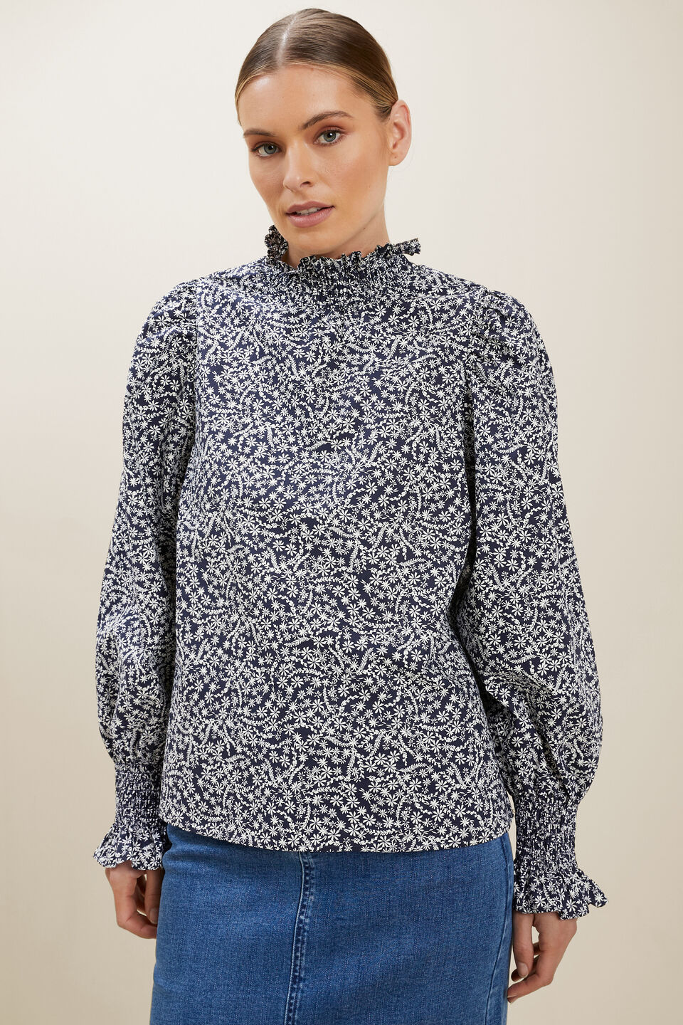 Floral Frill Blouse  Ditsy Floral