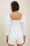 Sustainable Cotton Blouse  Whisper White  hi-res