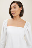 Sustainable Cotton Blouse  Whisper White  hi-res