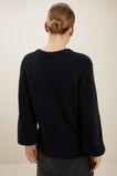 Oversized Knit Sweater  Deep Navy  hi-res