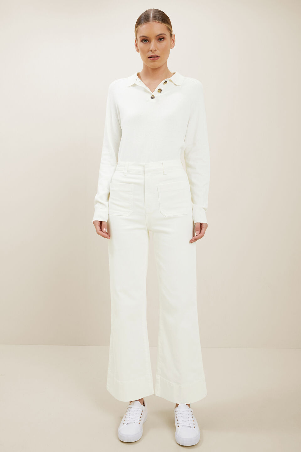 Polo Sweater  French Vanilla